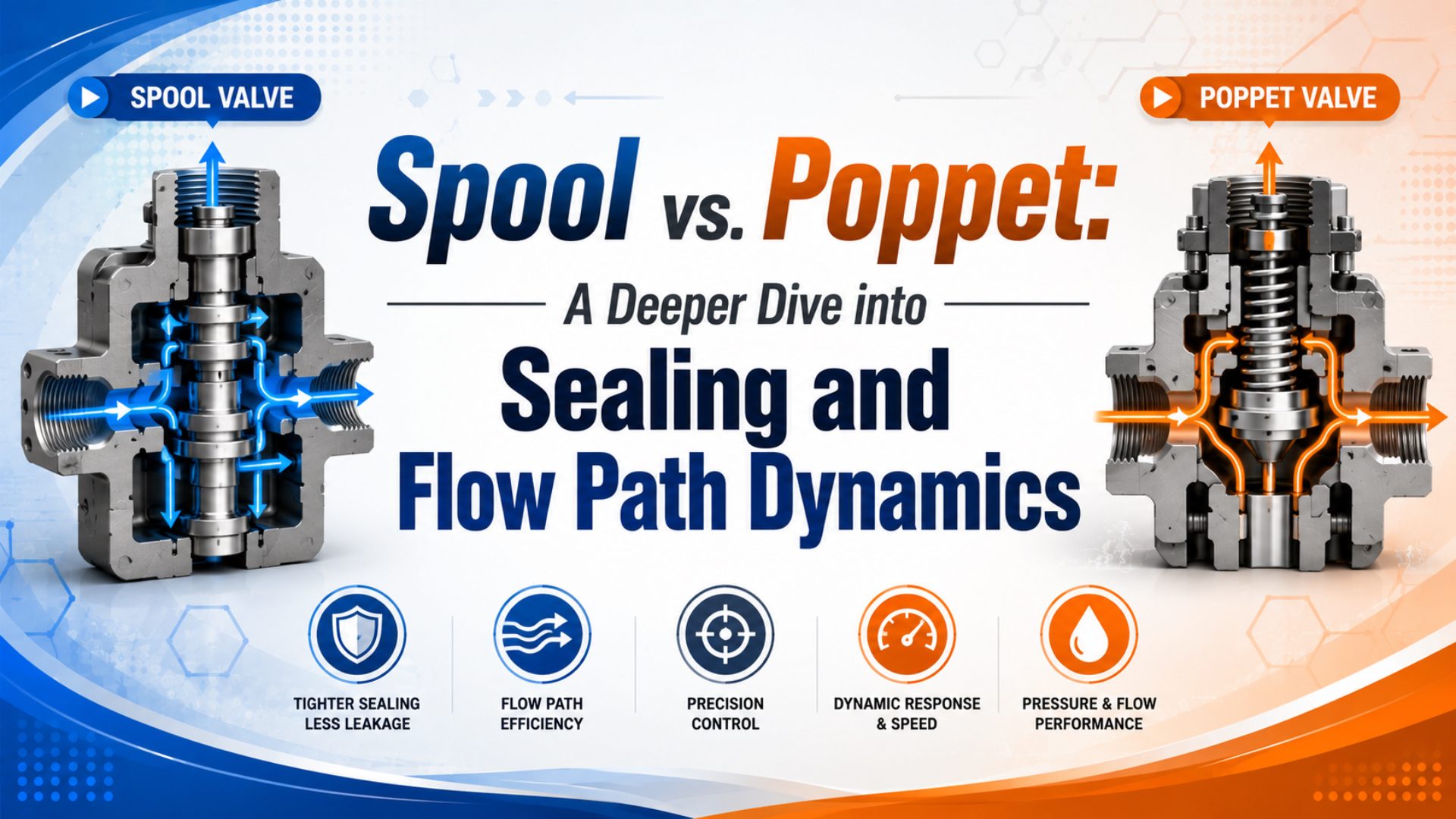 Spool vs. Poppet: A Deeper Dive into Sealing and Flow Path Dynamics featured image