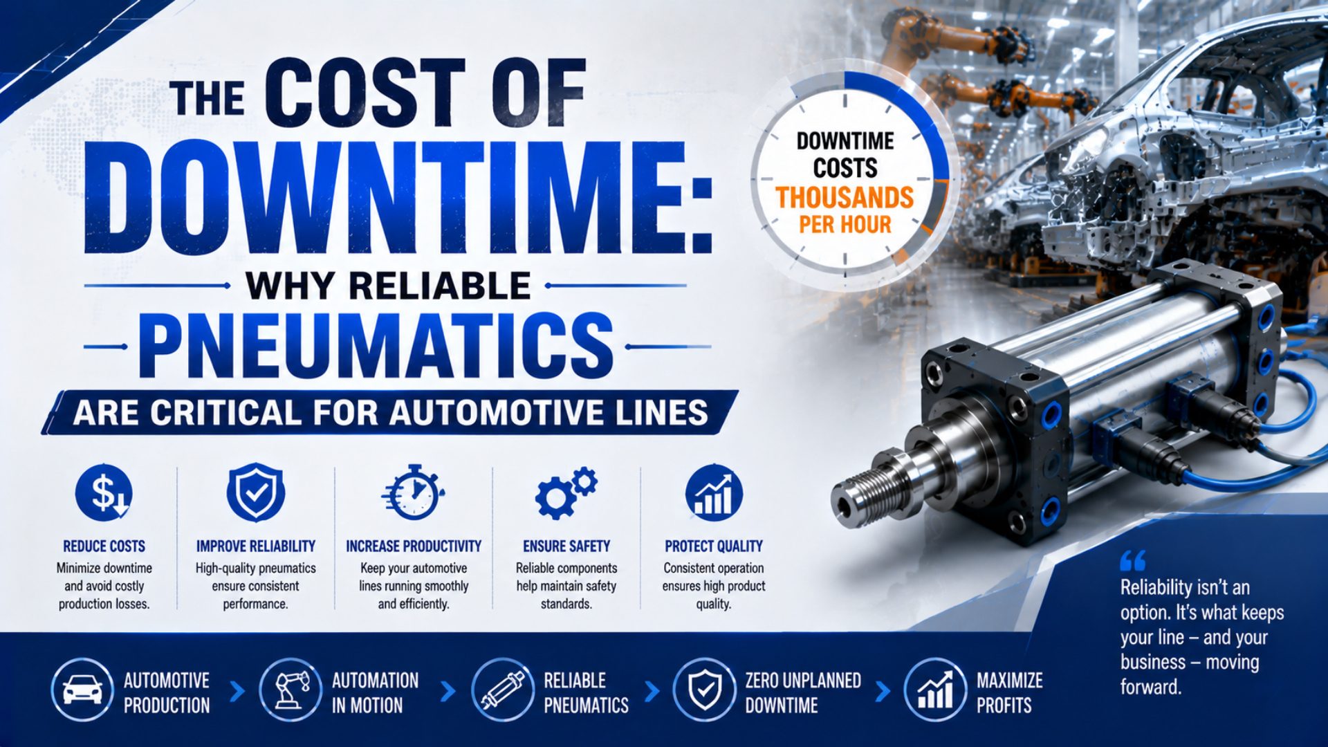 The Cost of Downtime: Why Reliable Pneumatics Are Critical for Automotive Lines featured image