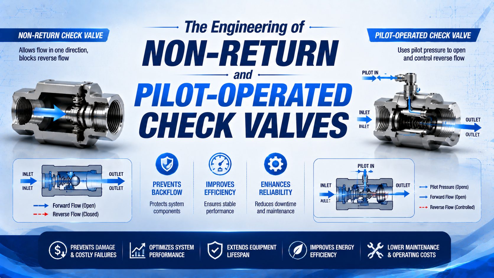 The Engineering of Non-Return and Pilot-Operated Check Valves featured image