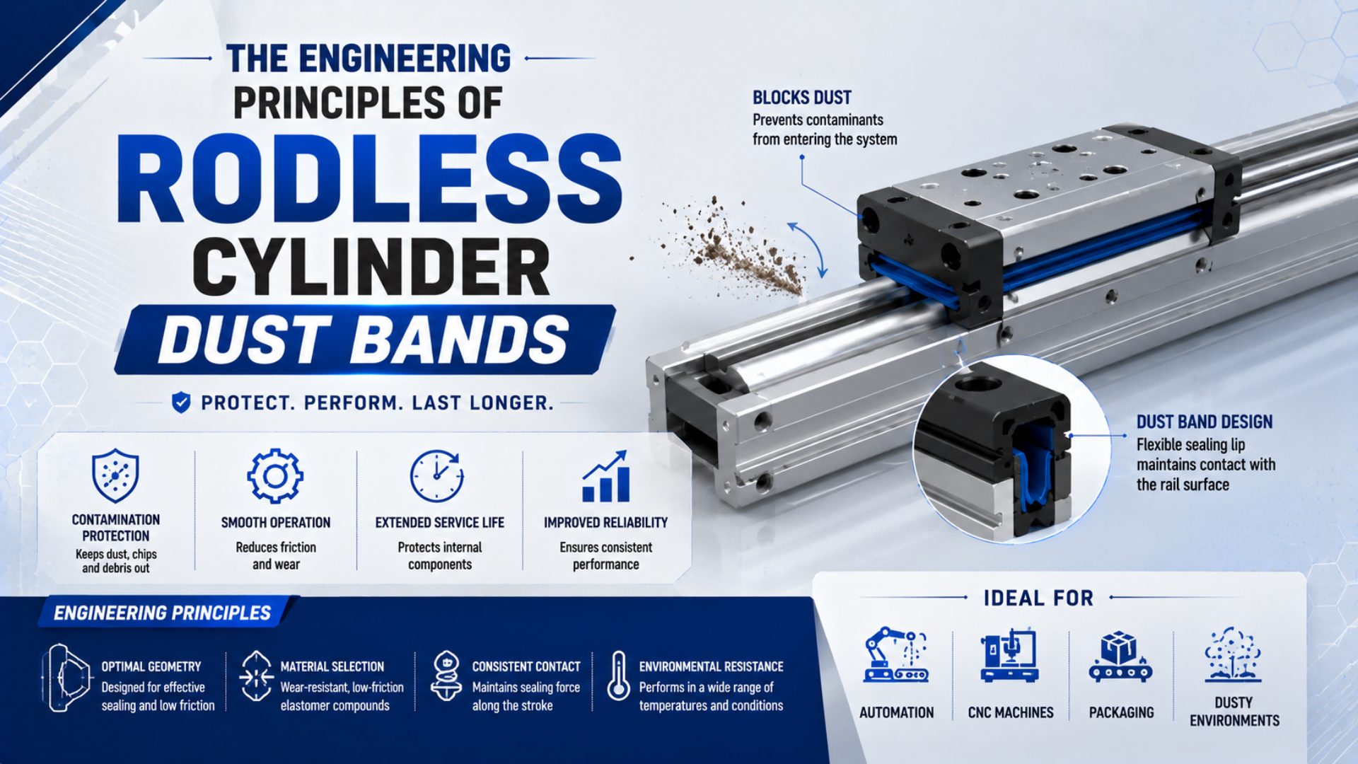 The Engineering Principles of Rodless Cylinder Dust Bands featured image