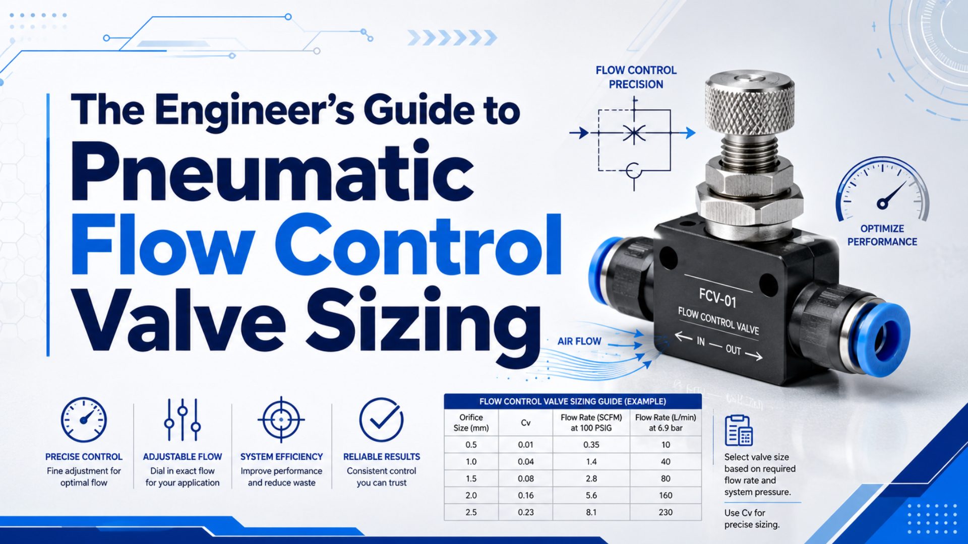 The Engineer’s Guide to Pneumatic Flow Control Valve Sizing featured image