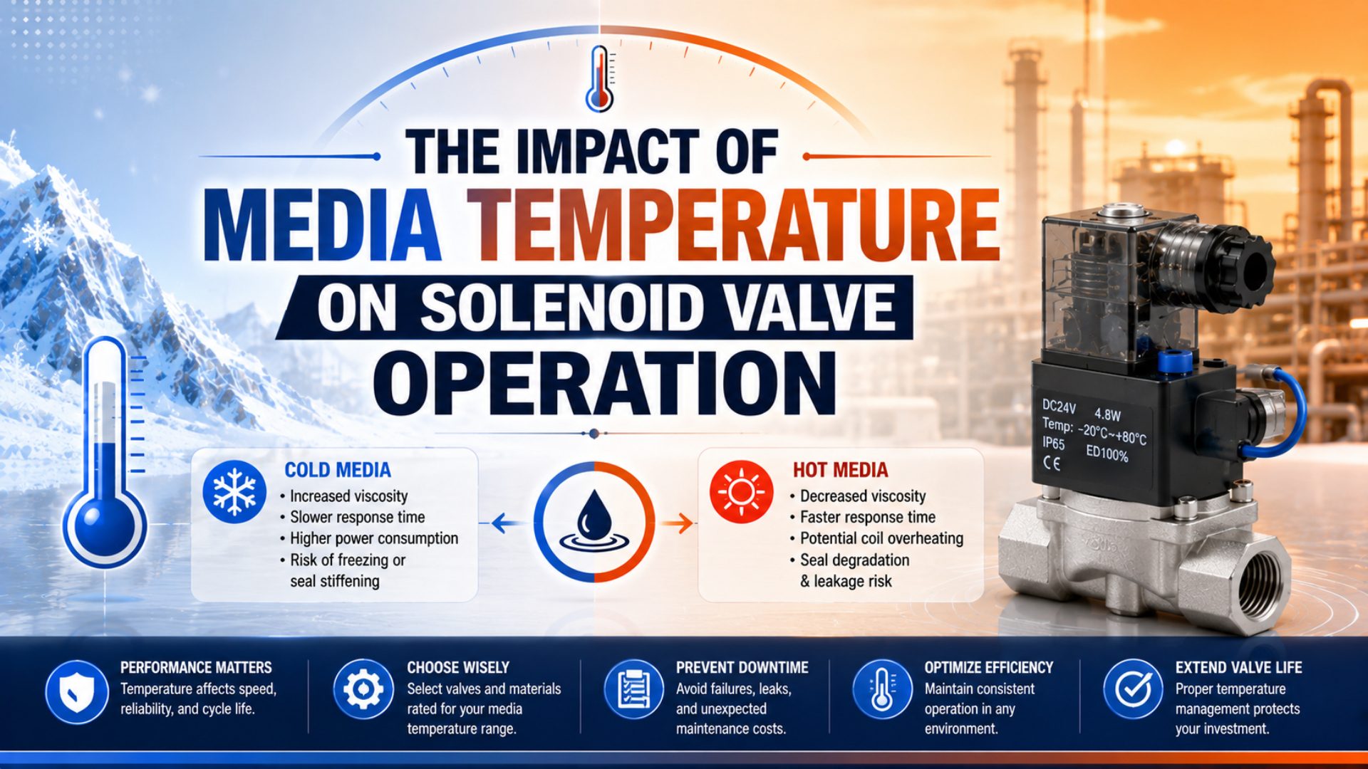 The Impact of Media Temperature on Solenoid Valve Operation featured image