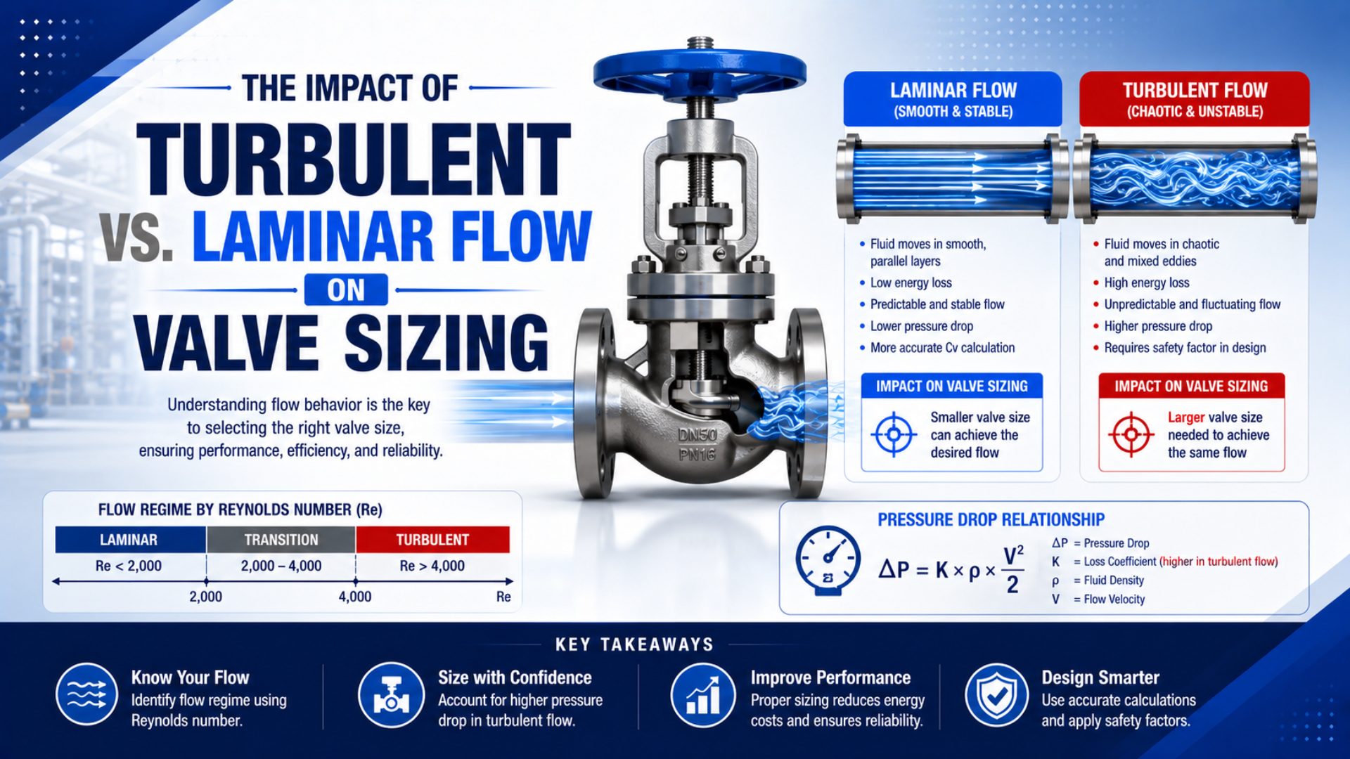 The Impact of Turbulent vs. Laminar Flow on Valve Sizing featured image