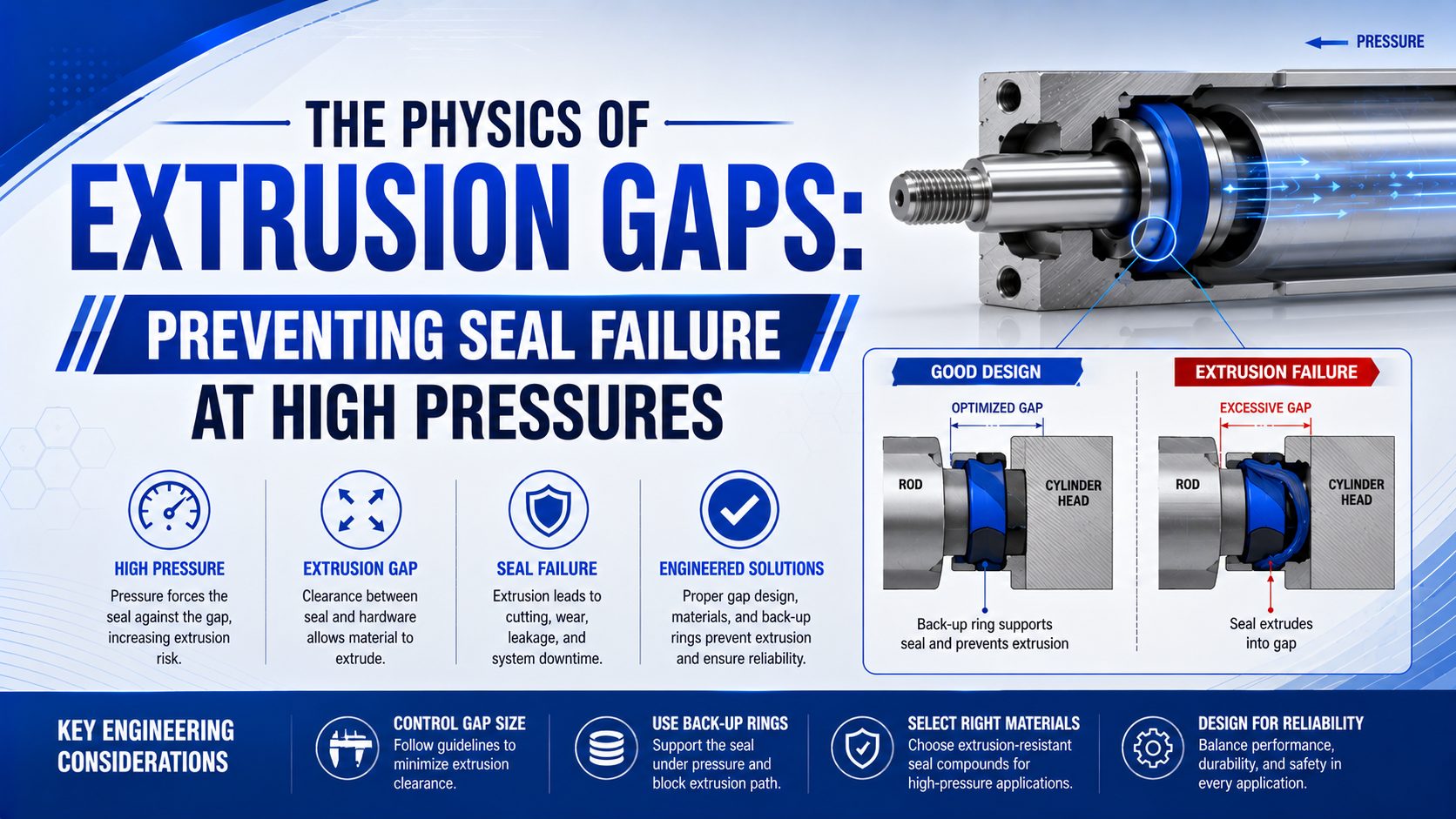 The Physics of Extrusion Gaps: Preventing Seal Failure at High Pressures featured image
