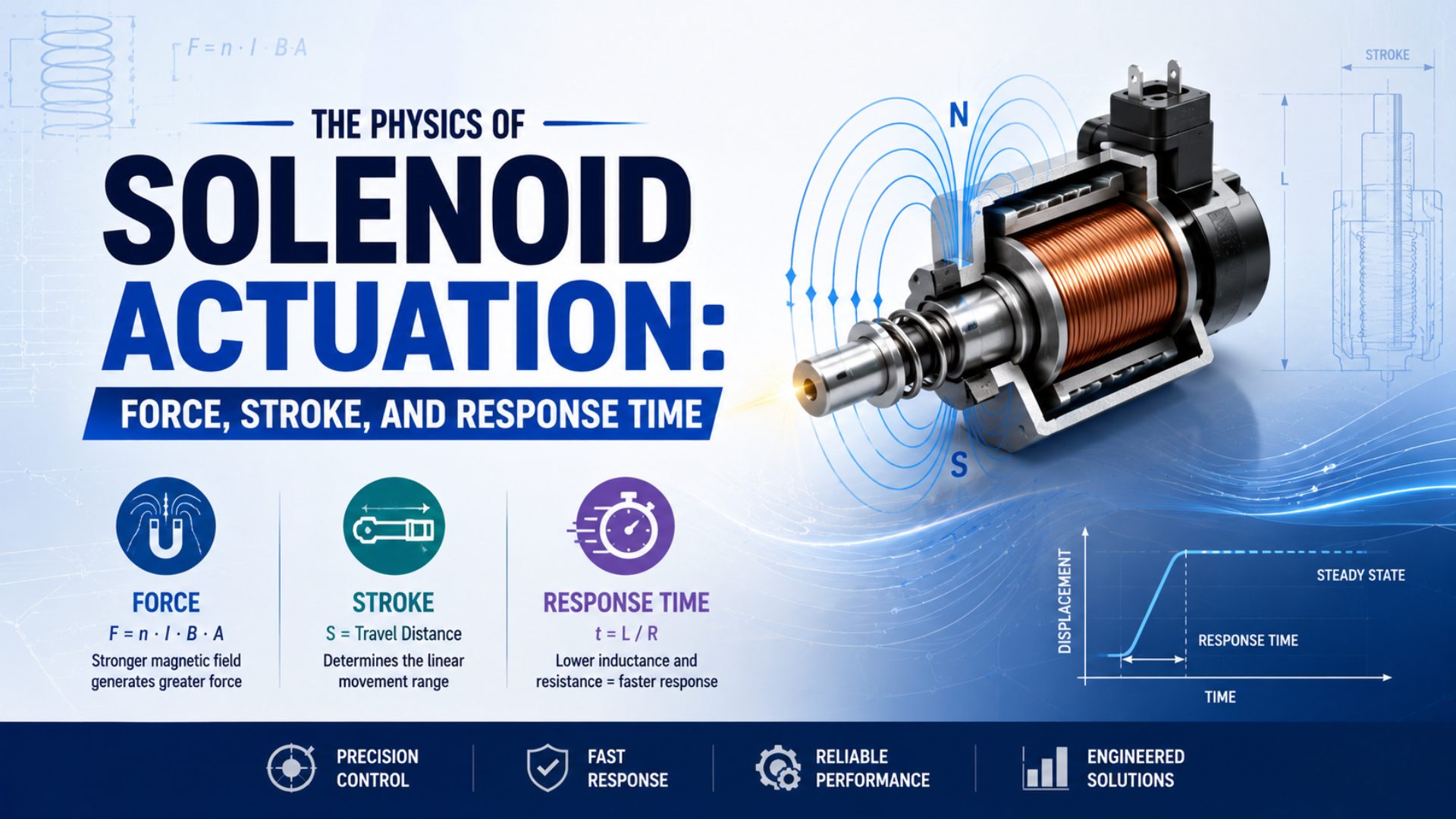 The Physics of Solenoid Actuation: Force, Stroke, and Response Time featured image