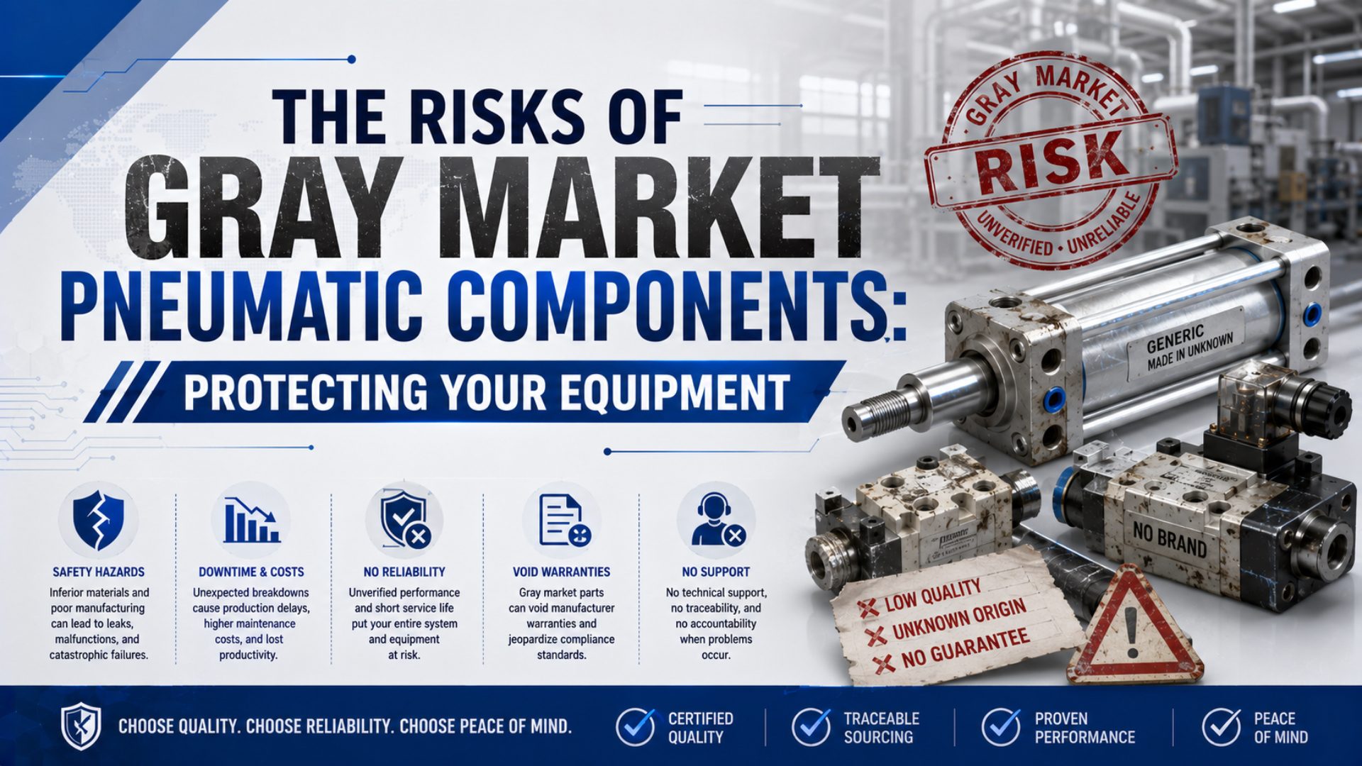 The Risks of Gray Market Pneumatic Components: Protecting Your Equipment featured image