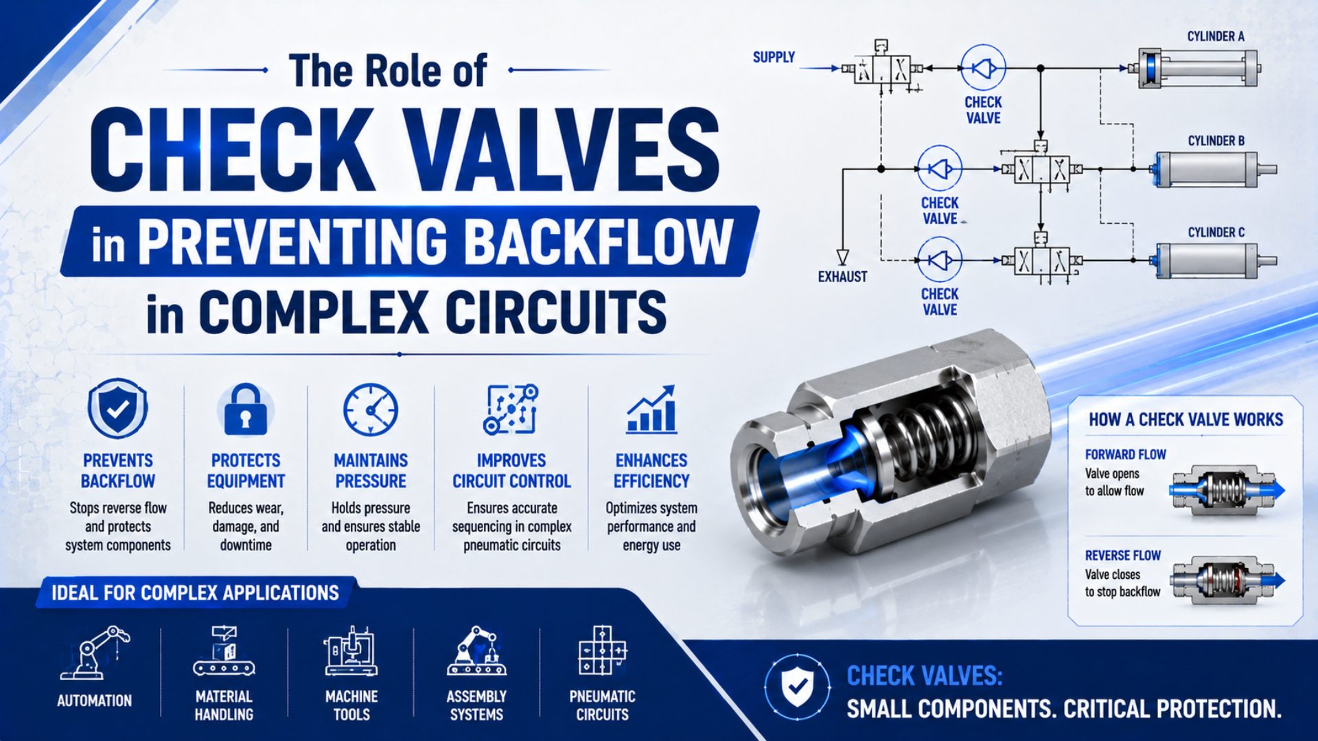 The Role of Check Valves in Preventing Backflow in Complex Circuits featured image