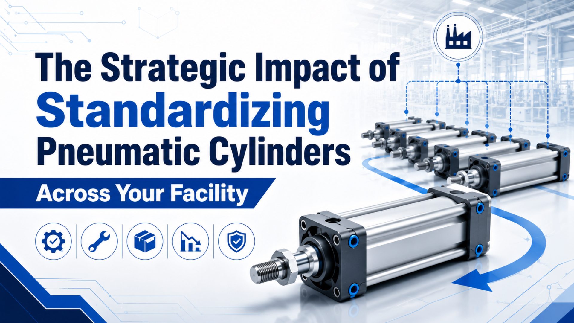 ISO 15552 tie-rod pneumatic cylinder selected as an approved facility platform