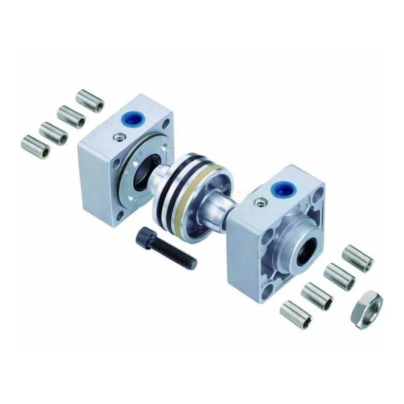 ISO 15552 氣缸組裝套件,展示標準化備件計畫中常見活塞、密封、端蓋與緊固件