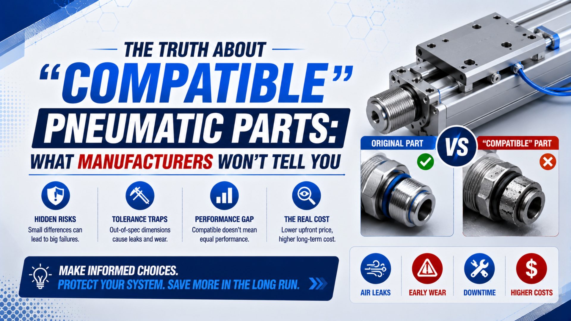 The Truth About “Compatible” Pneumatic Parts: What Manufacturers Won’t Tell You featured image