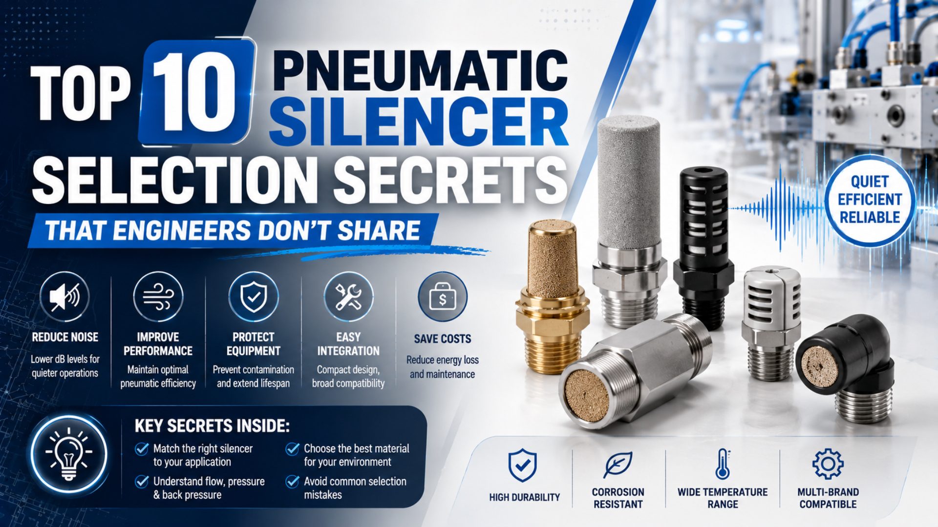 Top 10 Pneumatic Silencer Selection Secrets That Engineers Don’t Share featured image