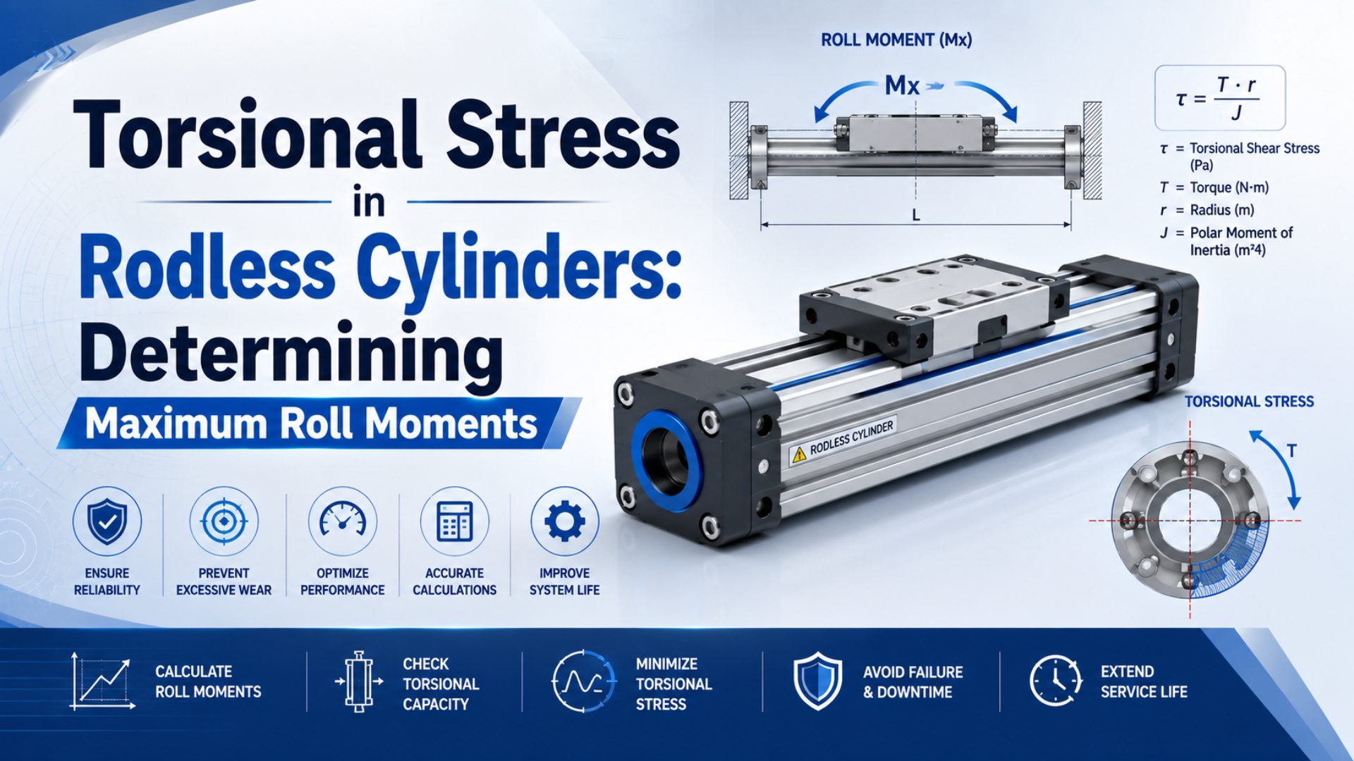 Torsional Stress in Rodless Cylinders: Determining Maximum Roll Moments featured image