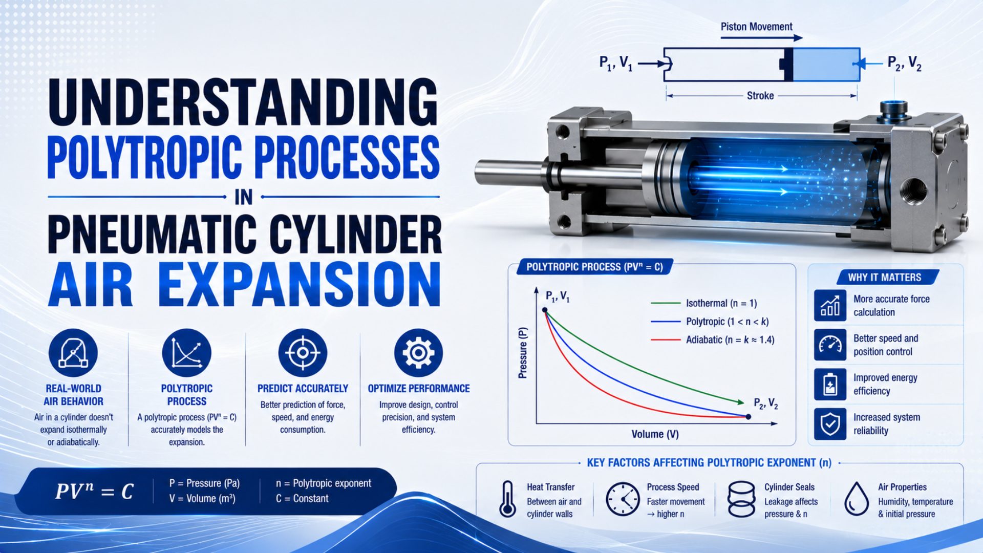 Understanding Polytropic Processes in Pneumatic Cylinder Air Expansion featured image