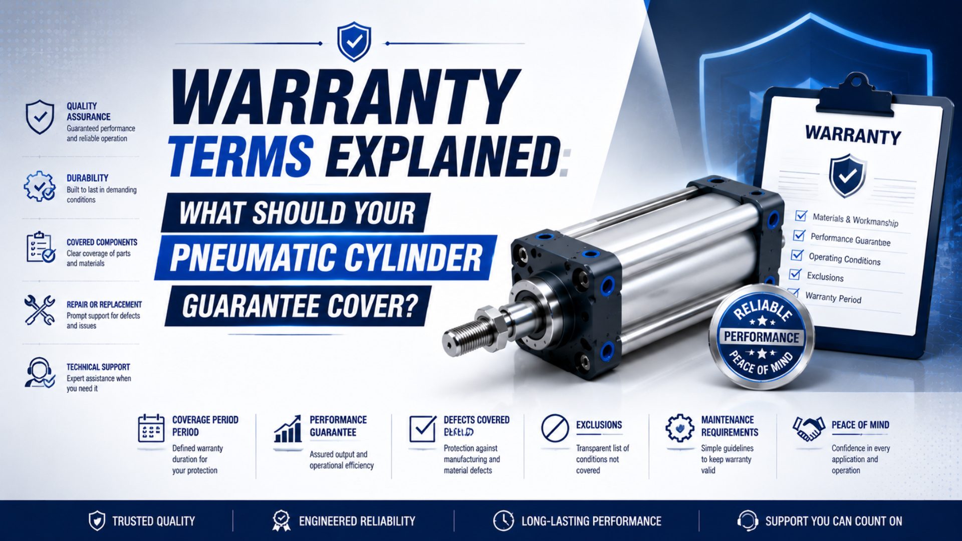 Warranty Terms Explained: What Should Your Pneumatic Cylinder Guarantee Cover? featured image