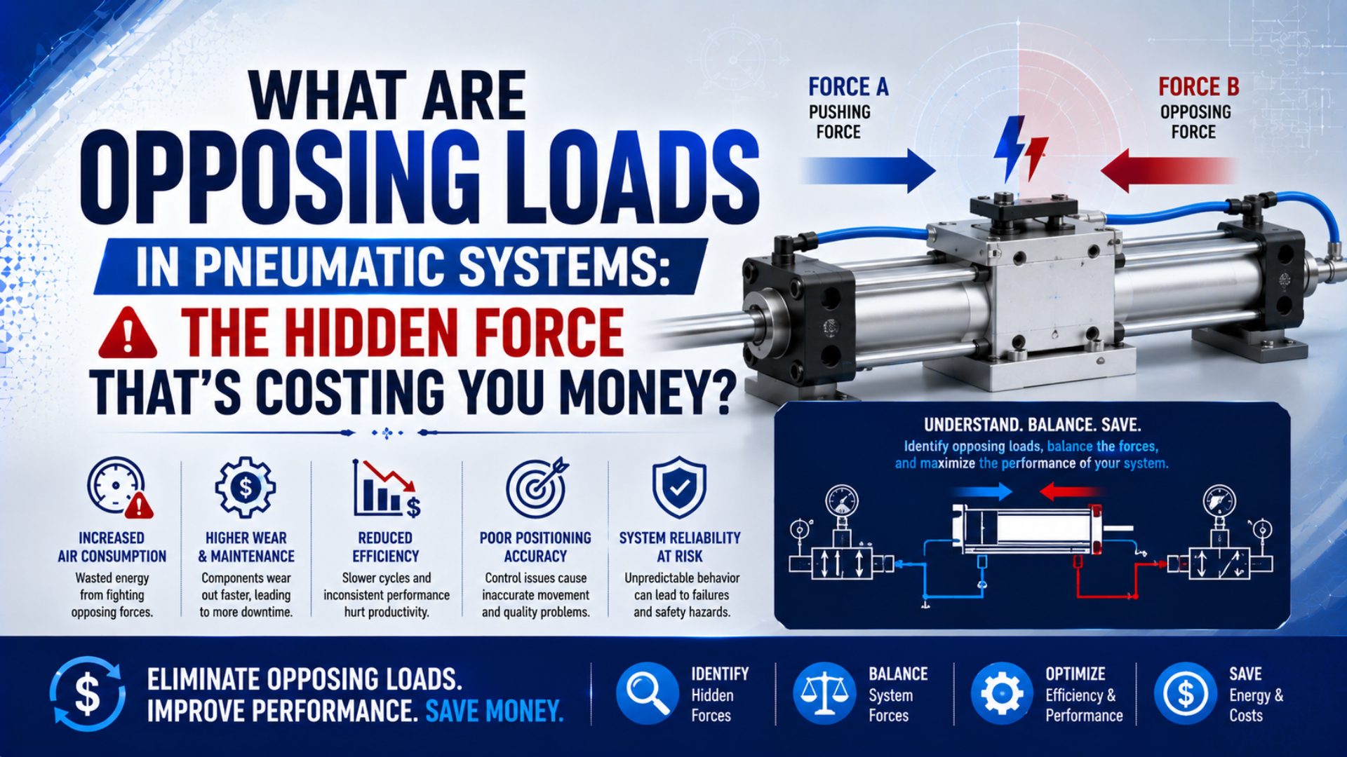 What Are Opposing Loads in Pneumatic Systems: The Hidden Force That’s Costing You Money? featured image