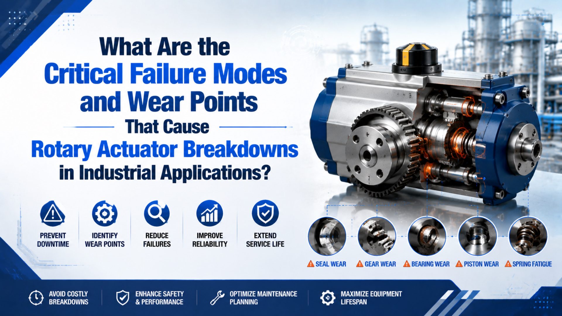 What Are the Critical Failure Modes and Wear Points That Cause Rotary Actuator Breakdowns in Industrial Applications? featured image