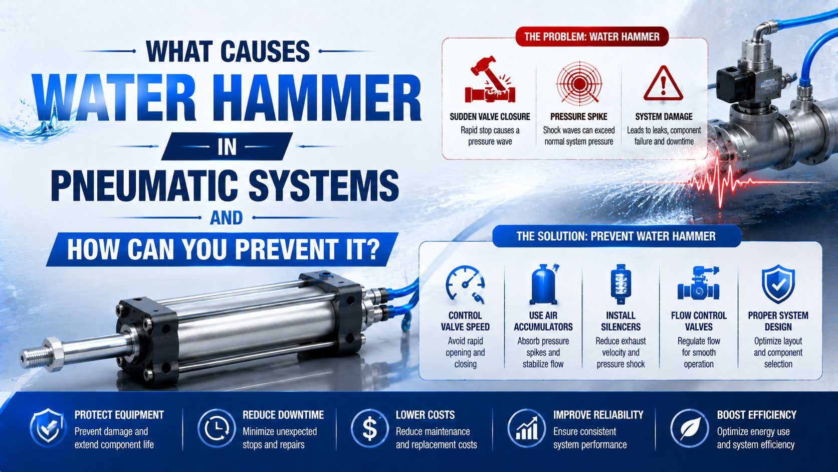 What Causes Water Hammer in Pneumatic Systems and How Can You Prevent It? featured image