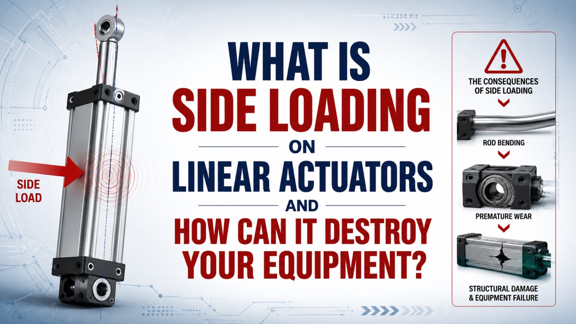 What Is Side Loading on Linear Actuators and How Can It Destroy Your Equipment? featured image