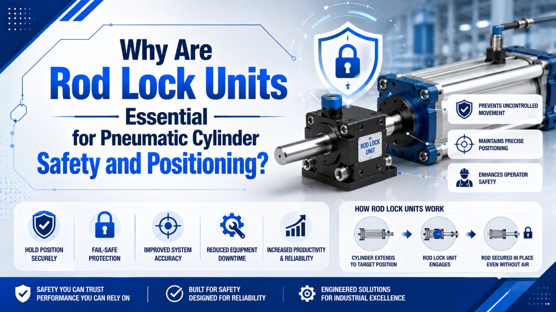 Why Are Rod Lock Units Essential for Pneumatic Cylinder Safety and Positioning? featured image