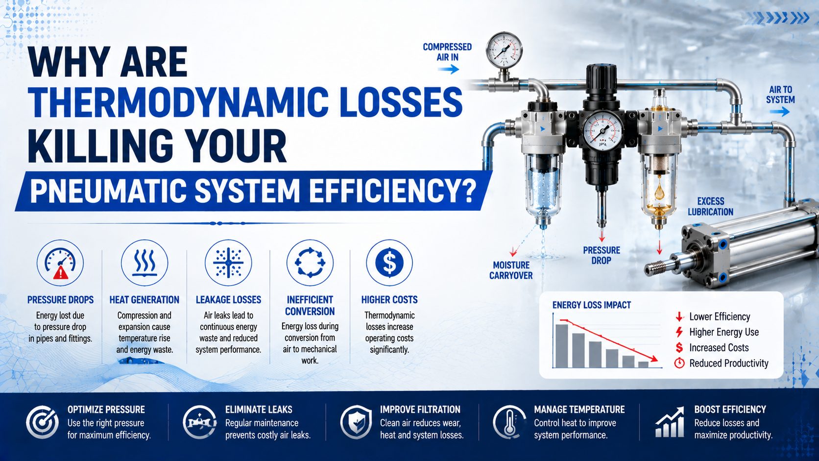 Why Are Thermodynamic Losses Killing Your Pneumatic System Efficiency? featured image