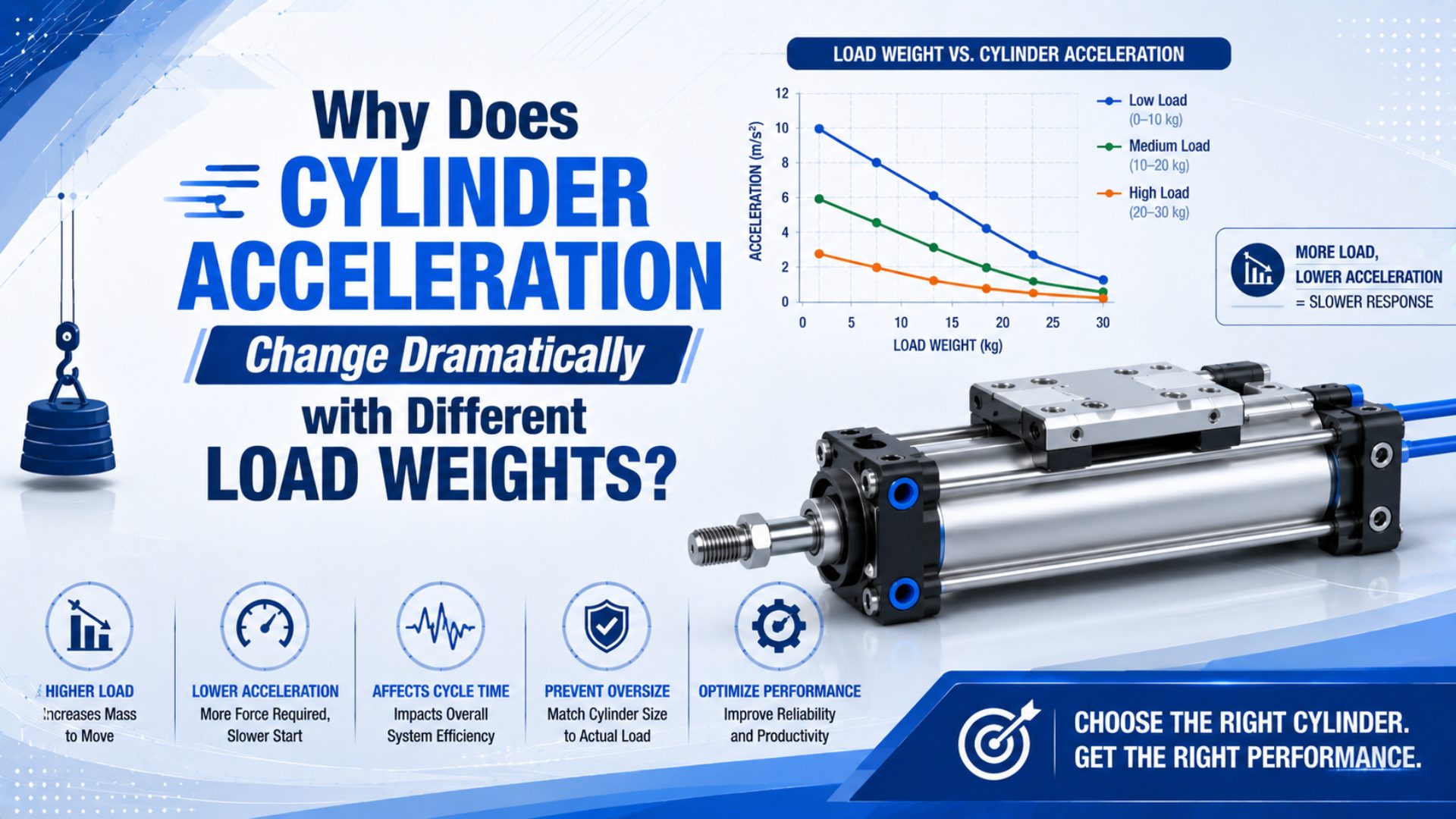 Why Does Cylinder Acceleration Change Dramatically with Different Load Weights? featured image