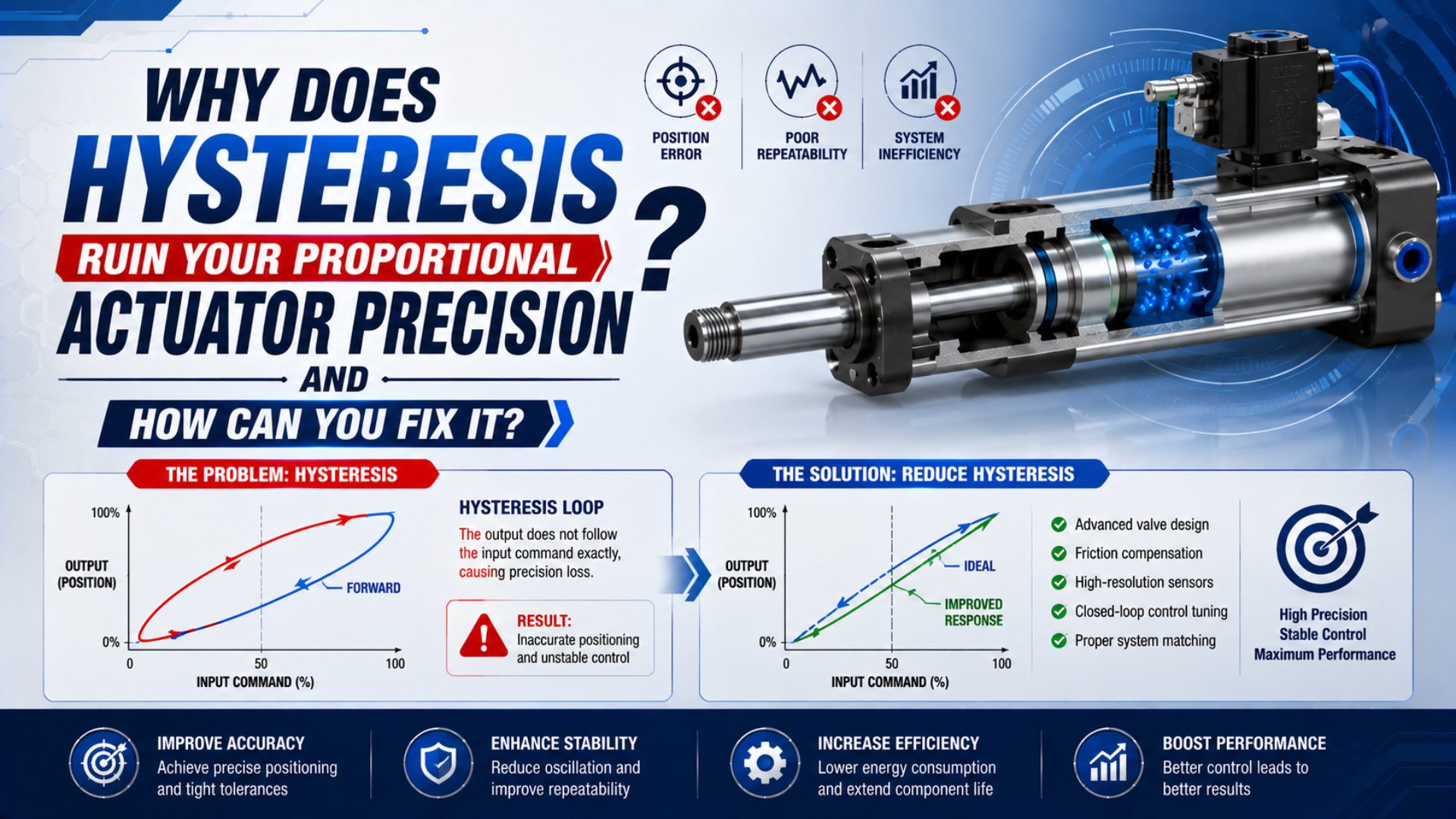 Why Does Hysteresis Ruin Your Proportional Actuator Precision and How Can You Fix It? featured image