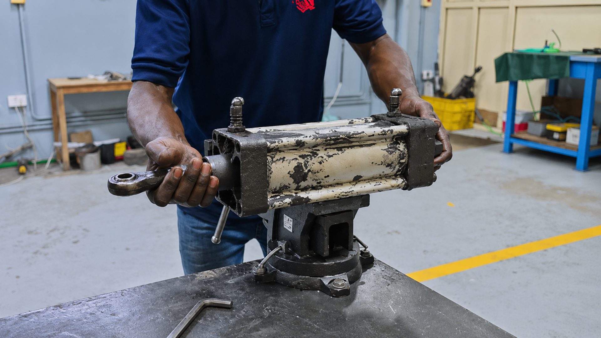 Pneumatic cylinder maintenance and spare parts accessory application