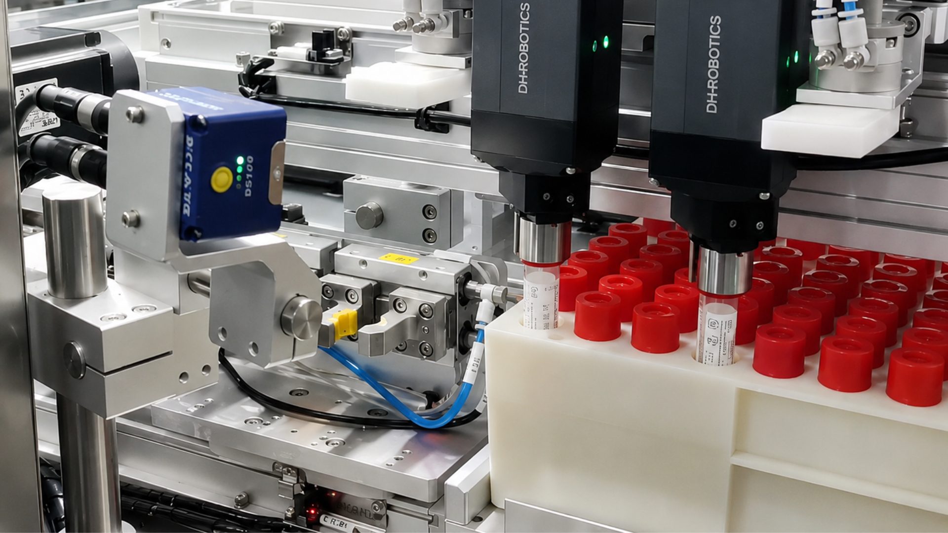 Assembly fixture and test bench pneumatic automation station