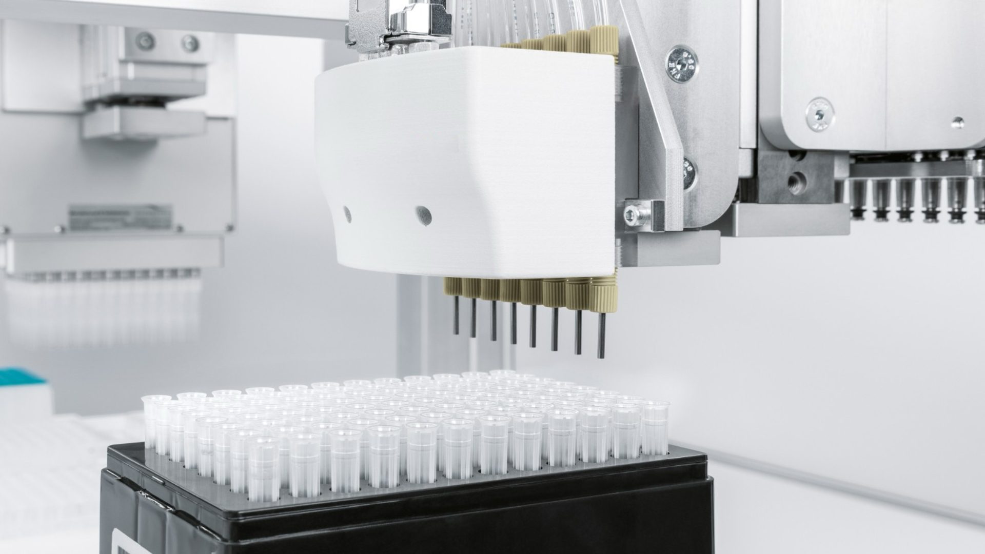 Mini pneumatic cylinder used in medical and laboratory automation equipment