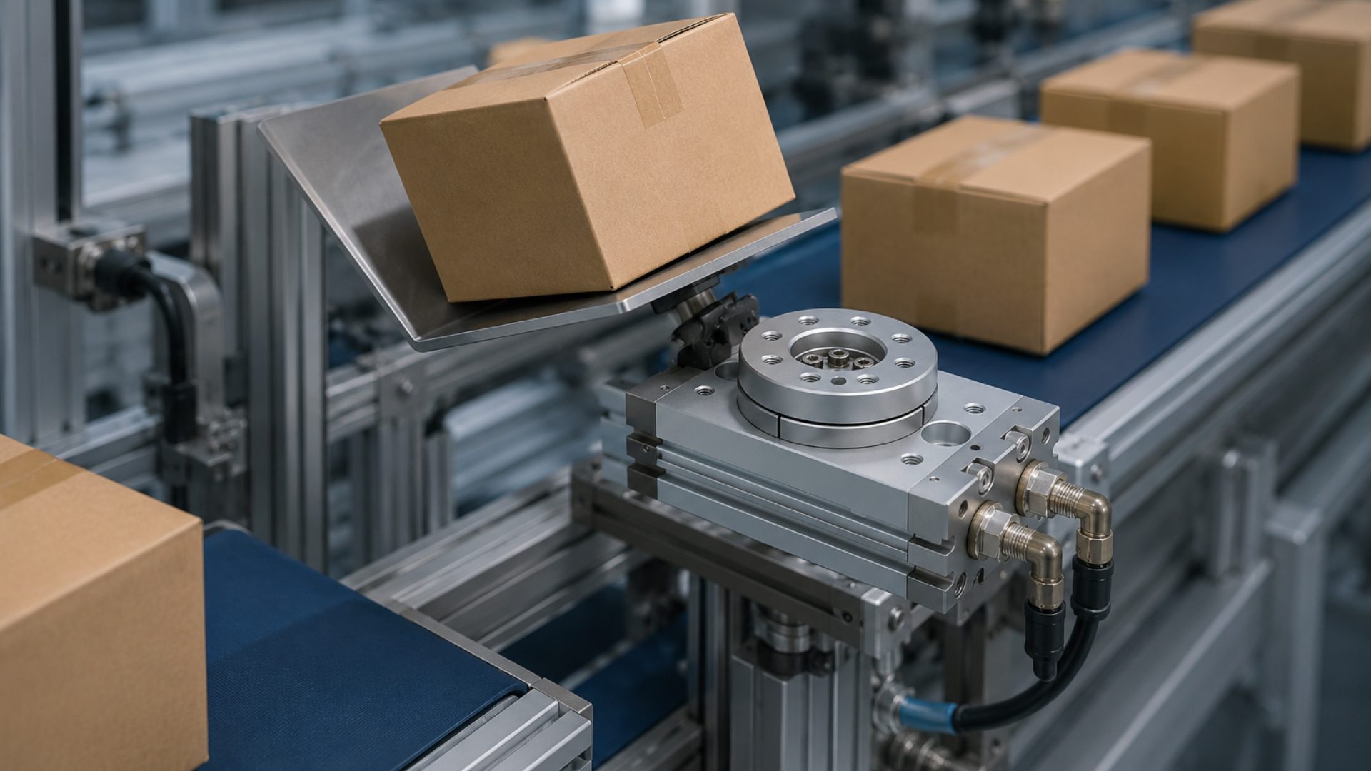 Review function, size, pressure, mounting, and inquiry data for Pneumatic Rotary Actuators.