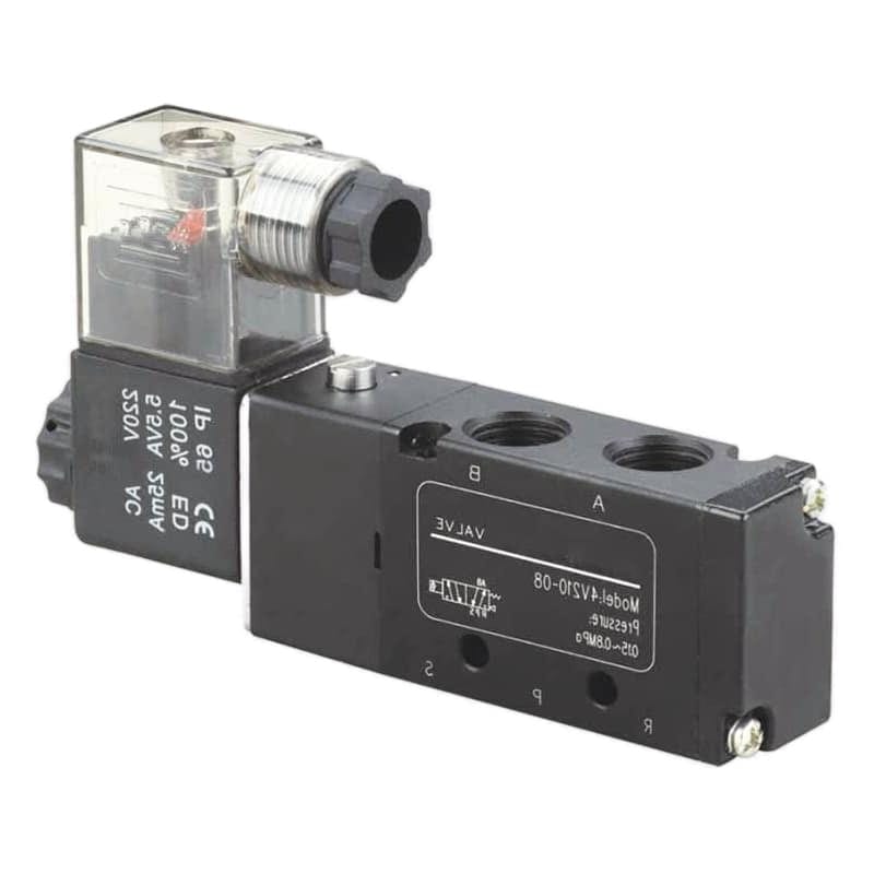200 series pneumatic directional control valves 3v 4v solenoid 3a 4a air actuated product view 1