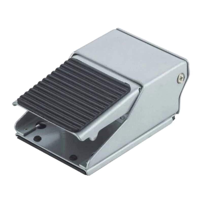 Bepto Pneumatic 4F and FV series pneumatic foot pedal valves for hands-free operator control