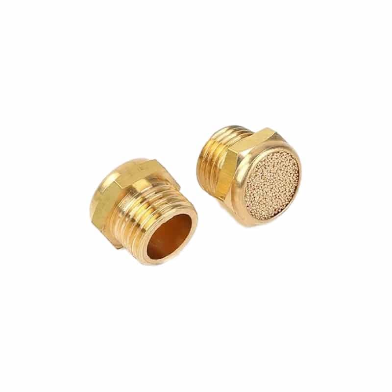 bslm type compact pneumatic muffler silencer sintered bronze product view 1