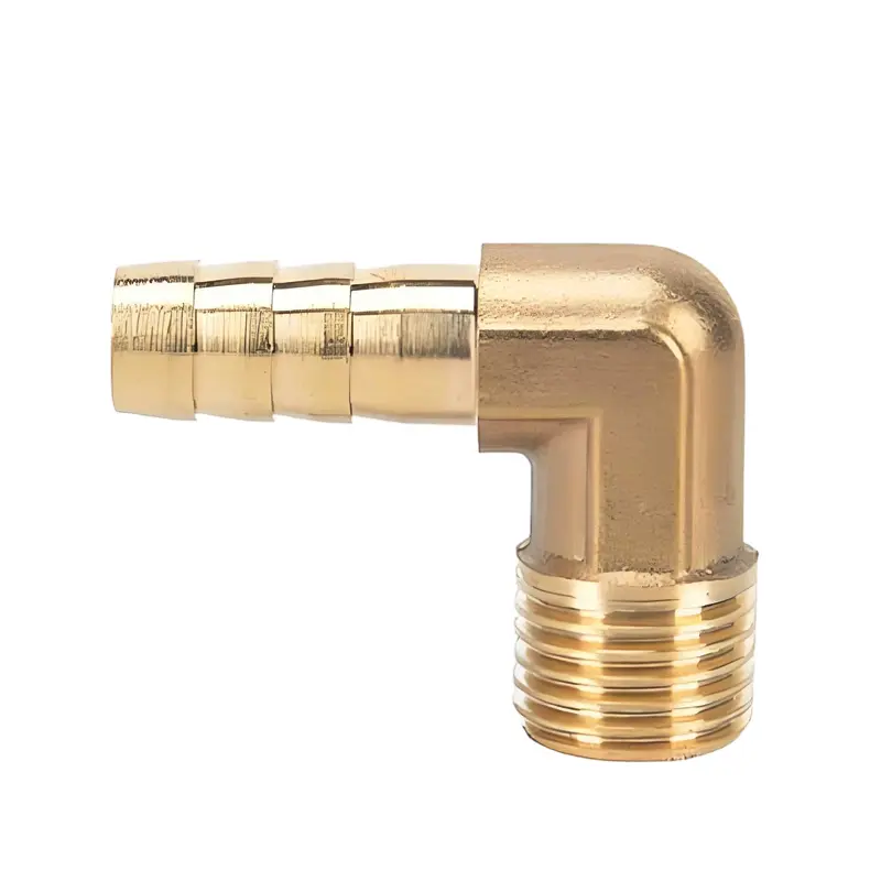 Bepto Pneumatic BTPL series machined brass male elbow hose barb fitting