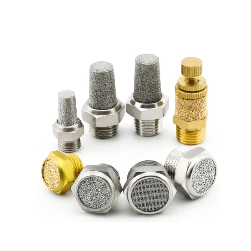 Bepto Pneumatic NPT sintered bronze pneumatic muffler silencer for exhaust noise control