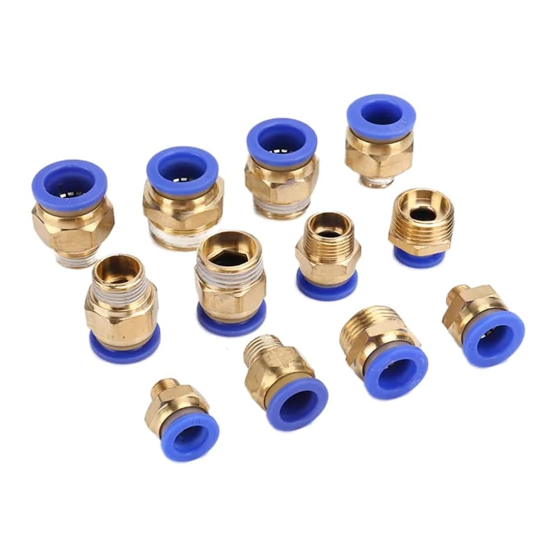 pc series male straight pneumatic push in fittings one touch product view 1
