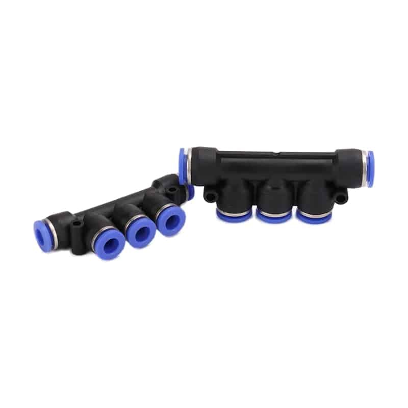 pk series pneumatic multi port distributor push in manifold product view 1