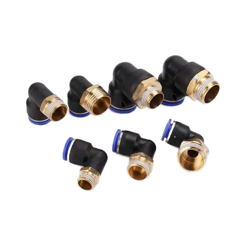 pl series pneumatic male elbow push in fittings product view 1